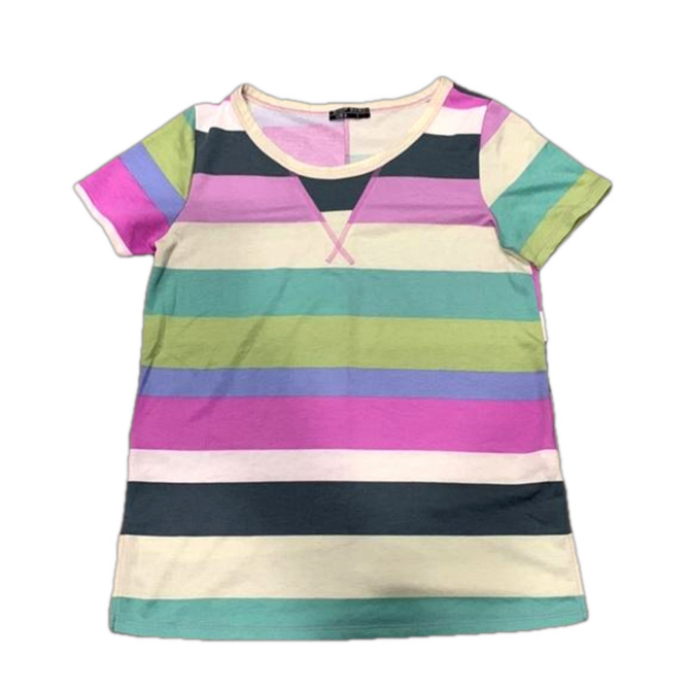 SHOP BASIC Stripped Soft Comfortable T-Shirt Large